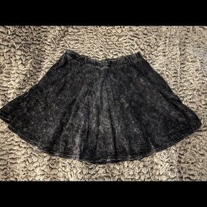 Acid Wash Skater Skirt
